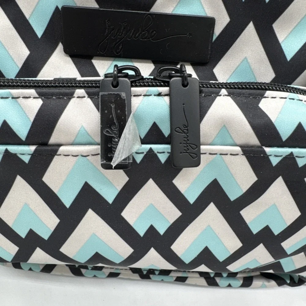 NWT Ju-Ju-Be B.F.F. Backpack Baby Diaper Bag Black Diamond Machine Washable Tote